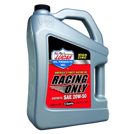 Lucas Oil 5 qt. Synthetic 20w50 Racing Oil LUC10616